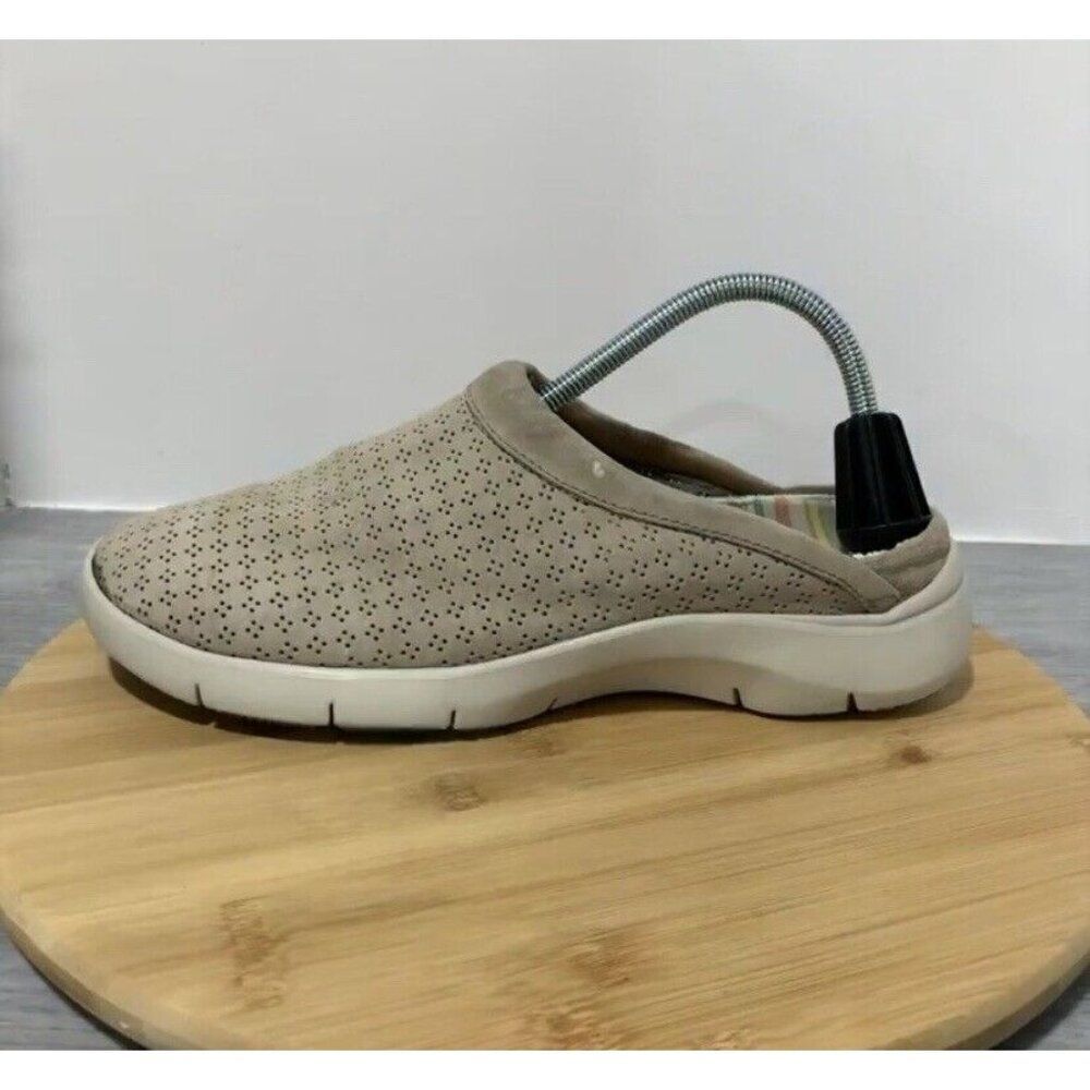 Dansko Women's 41 US 10.5 Elin Slip On Mules Clogs Suede Cushion Comfort Mocha